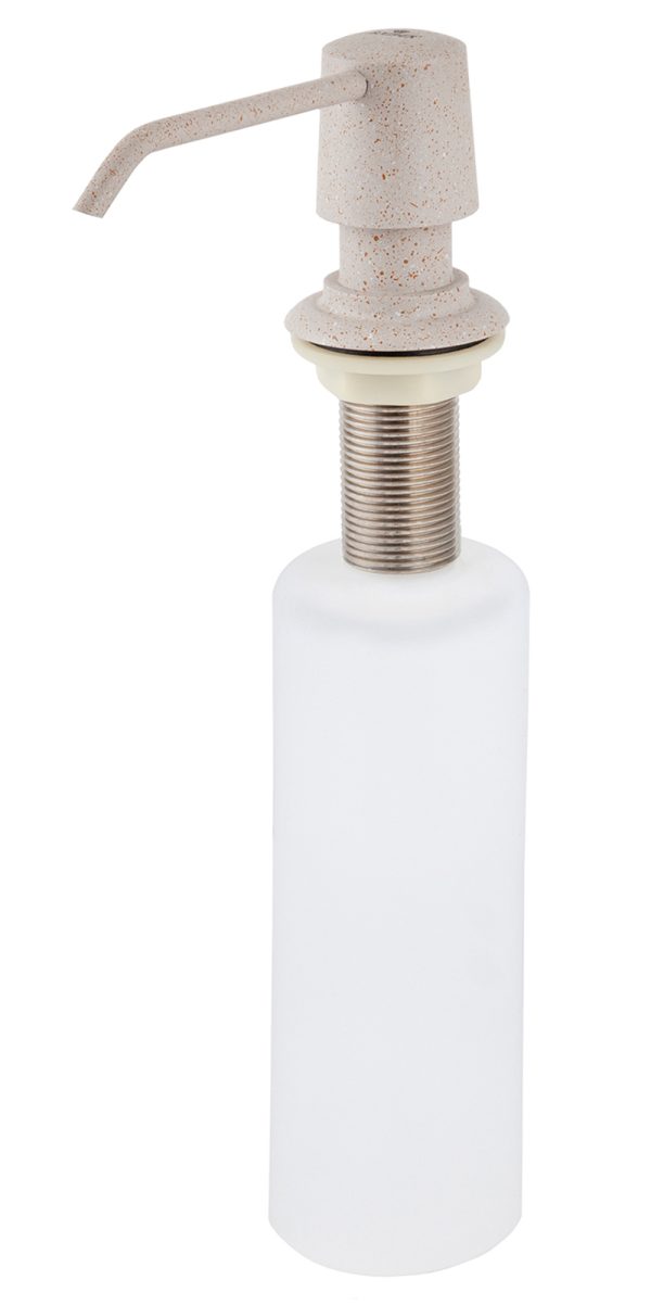 Дозатор KAISER для моющих средств встраиваемый, 350мл /Латунь,пластик /Песочный