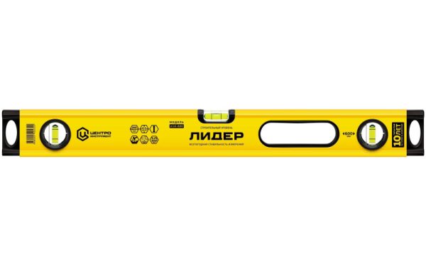 Уровень 600 мм 3 колбы ЛИДЕР Л14-600