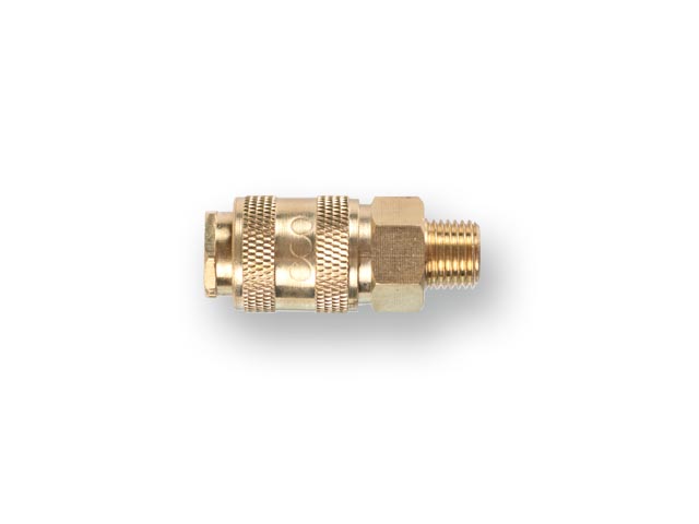 Переходник соединение быстросъемный МАМА*наружная резьба 1/4" латунь ECO AB-F/MT14