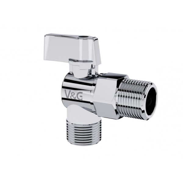 Кран шаровой угловой 1/2" н/н "Valogin" (22)