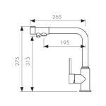 Смеситель KAISER Teka кухня Ø35, однорукий, боковой под фильтр (песочный-302) Смеситель KAISER Teka кухня Ø35, однорукий, боковой под фильтр (песочный-302)
