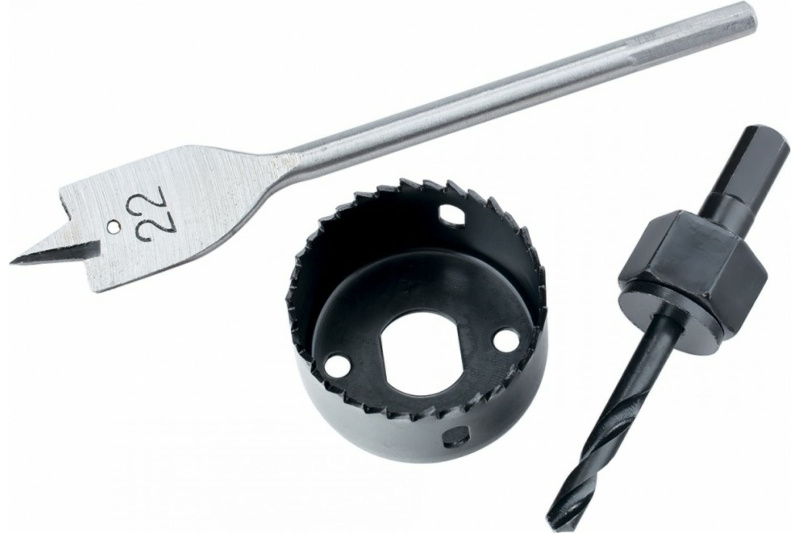 Набор для установки врезных замков 22 мм/48 мм MATRIX 70493 Набор для установки врезных замков 22 мм/48 мм MATRIX 70493