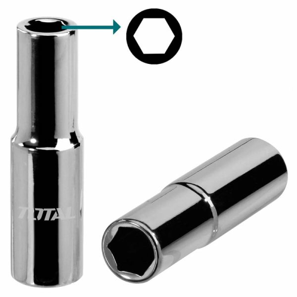 Головка торцевая шестигранная удлиненная 1/2" 19 мм INGCO HHAST12193L INDUSTRIAL