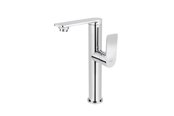 Смеситель VIKO для раковины высокий боковой Ø35 с гайкой (латунь)