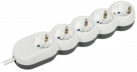 Удлинитель быт. з/к 5 мест/1,5 метра 3х1,5мм2 16А/250В У05 UNO IEK (упак.30/1)