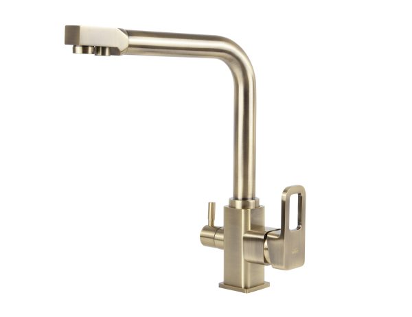 Смеситель VIKO кухня боковой под фильтр (латунь) Ø35 с лат. гайкой, бронза