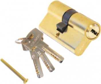 Механизм цилиндр. МЦ(лат) ключ-ключ 80(40/40)-3П РВ "САЗАР"