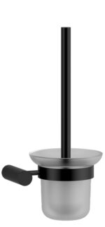 Держатель для туалетного ёршика настенный KAISER Vita /Нержавейка/Чёрный матовый