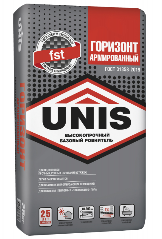 Горизонт смесь для стяжек ЮНИС Пескобетон М-200
