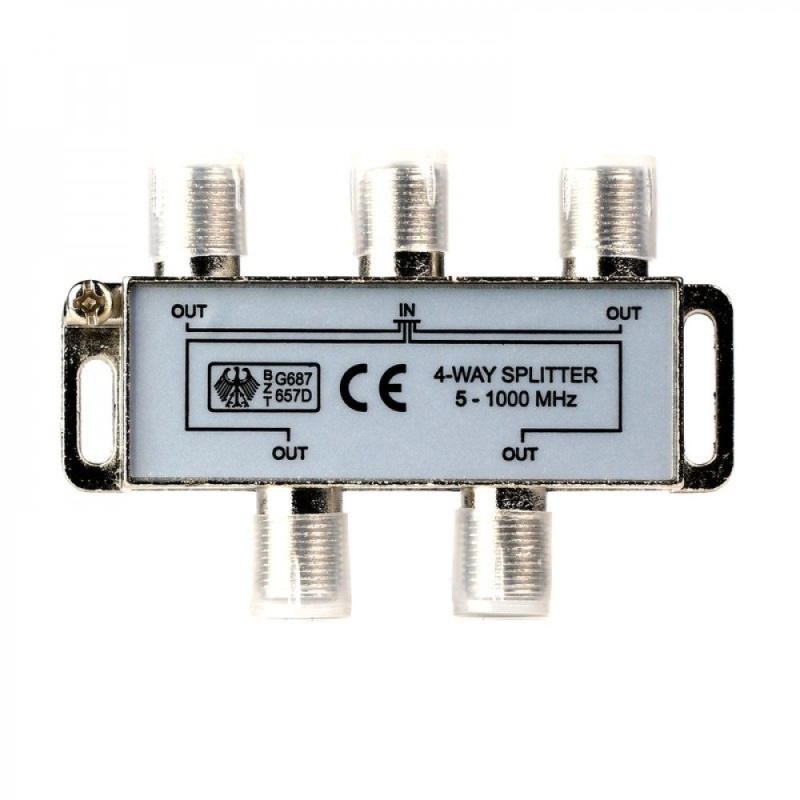 Сплиттер 4-WAY 5-1000мгЦ