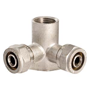 Уголок м/п 20x1/2"внут.(Valtec) с креплением, проходной