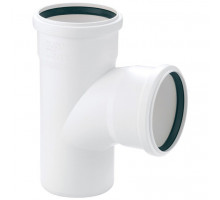 Тройник 110/110 угол 87. белый ELITE (32)