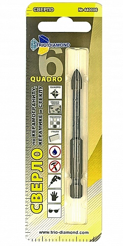 Сверло по кафелю и стеклу 8 мм Trio-Diamond 440008