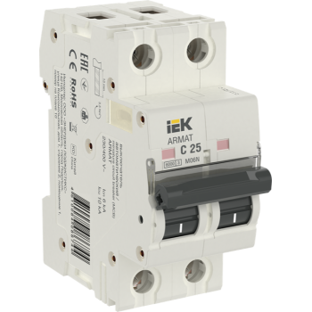Авт. выкл. M06N 2P 25А 6кА хар-ка C ARMAT IEK (упак.60/6)
