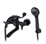 Смеситель KAISER Trio ванна излив 15 см кер 3-листник черный Смеситель KAISER Trio ванна излив 15 см кер 3-листник черный