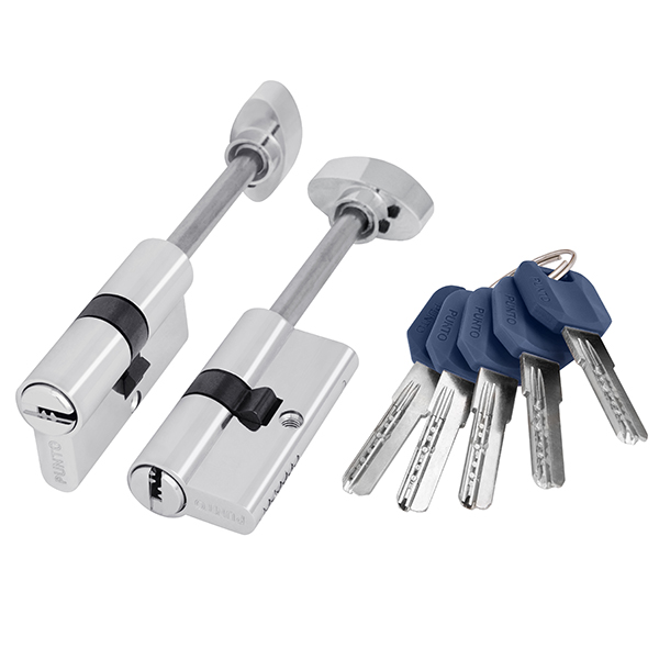 Цилиндровый механизм со штоком Z407/70 mm (35+10+25) CP хром 5 кл.//PUNTO