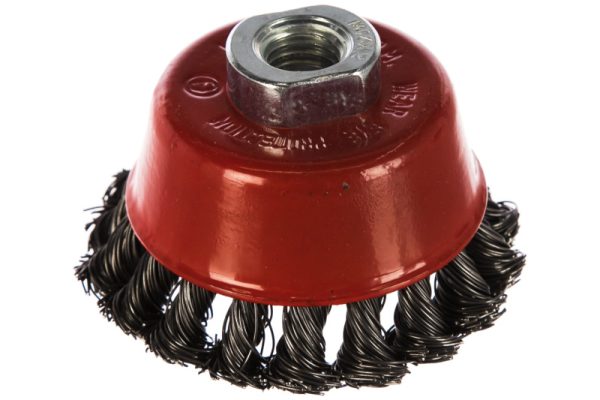 Щетка для УШМ 75 мм М14 витая проволока 0