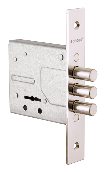 Замок врезной сувальдный ЗВ8-8У с ригелем 12 мм, 3 кл. /76314//BORDER