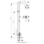 Душевая система KAISER Linear Ø35