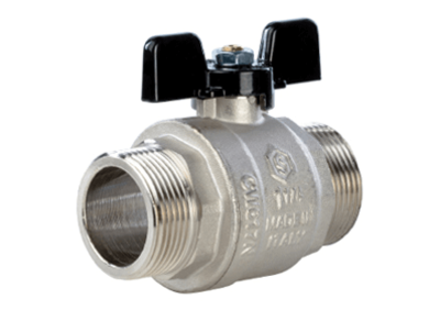 Кран шаровый 1/2" н/н бабочка полнопроходной STOUT