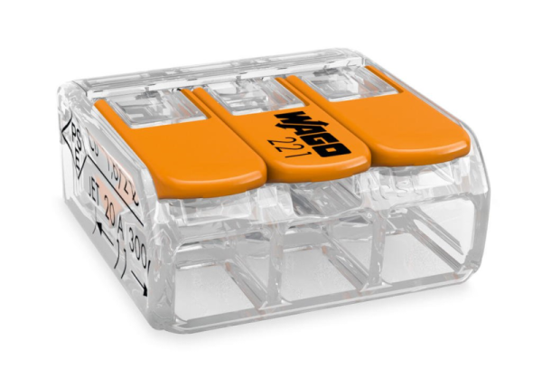 Клемма универсальная на 3 провод.0,2-4,0 мм2 (50 шт) (221-413) WAGO