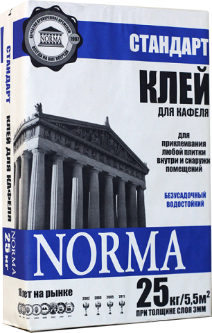 Клей для кафеля СТАНДАРТ NORMA М-100