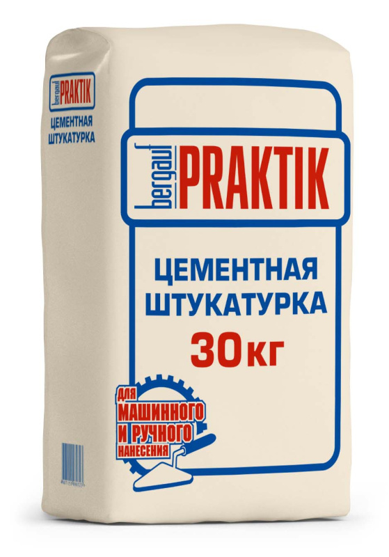 Цементная фасадная штукатурка Bergauf Practik (МШ)