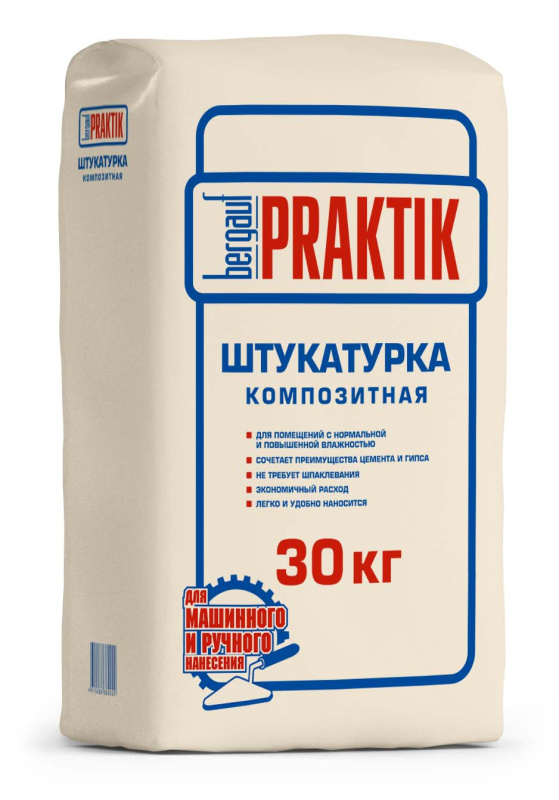 Штукатурка композитная Bergauf Praktik