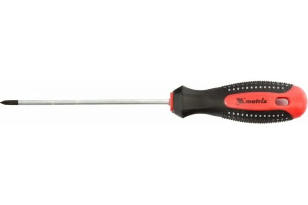 Отвертка Ph0*100 мм CrV 3-х компонентная рукоятка anti slip Matrix 11435