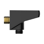 Настенное подключение шланга с поворотным держателем KAISER 80х80х62мм /Пластик/Чёрный матовый Настенное подключение шланга с поворотным держателем KAISER 80х80х62мм /Пластик/Чёрный матовый