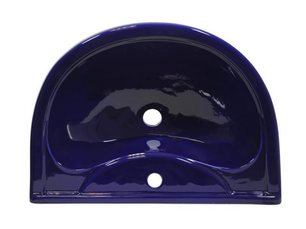 Умывальник ОК Престиж 63см с/о синий Стандарт (с пьедесталом)