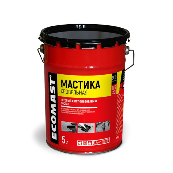Мастика кровельная ECOMAST 5л