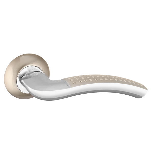 Ручка раздельная LOGICA TL SN/CP-3 мат. никель/хром 140мм//PUNTO