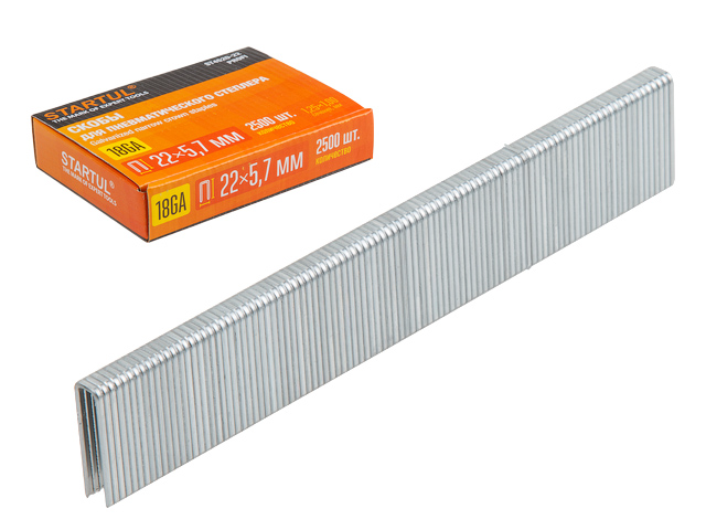 Скобы для пневмо степлера 19 мм 2500 штук STARTUL PROFI