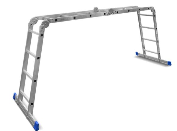 Лестница LadderBel 4х4 ступ алюм. многофункц PROF (2,23/4,6м)