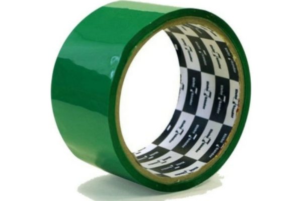 Лента клейкая зеленая Klebebander 50 мм*57 м 40 мк