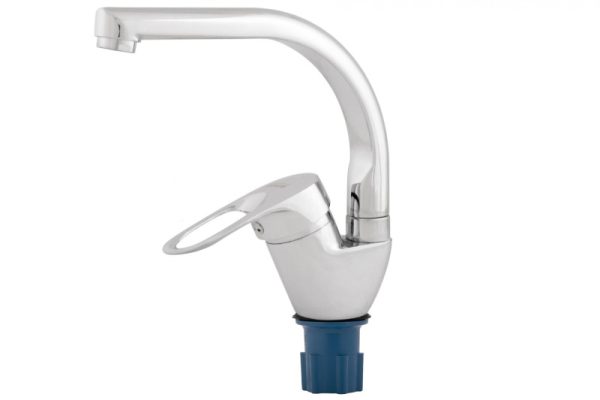 Смеситель для кухни Однорыч. высокий излив, карт.40 (латунь) RUSANT PC-К 464-06