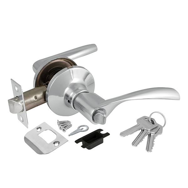 Ручка защелка 6010 CP-E (кл./фик.) хром//AJAX