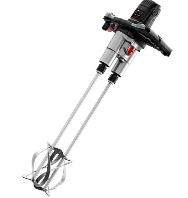 Миксер строительный PIT PHM250-C 1600Вт, 0-600/0-800об/мин 2 размешивателя 120мм