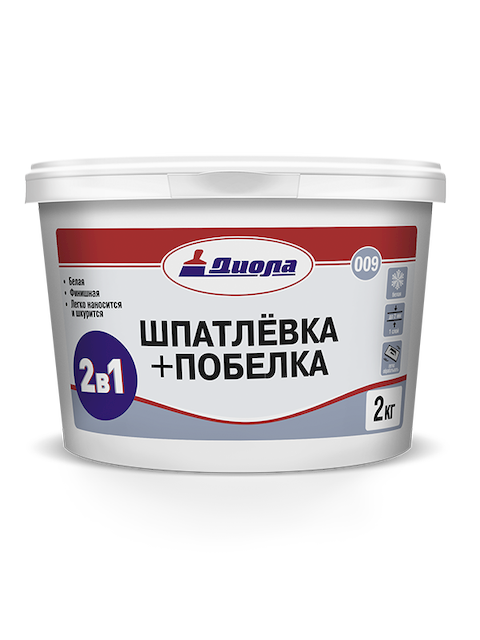 Шпатлевка + побелка Диола-009 "2 в 1"