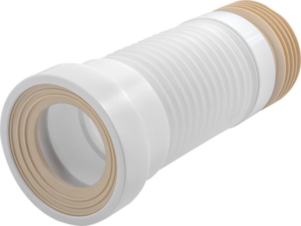 Слив для унитаза гофрированный с манжетой, 290-330мм T719 Aquant