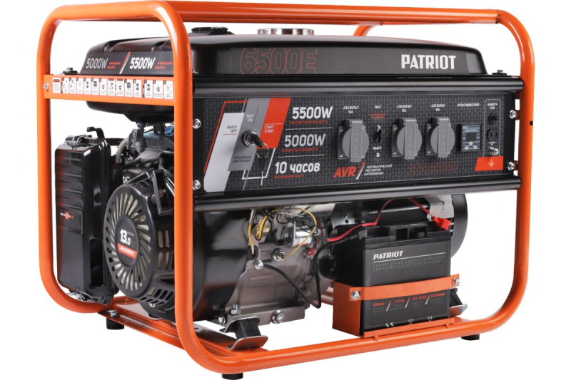 Бензогенератор 5500 Вт PATRIOT GRS 6500E