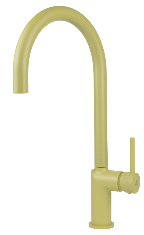 Смеситель KAISER Vita для кухни Ø25, гайка /Латунь/Жёлтый