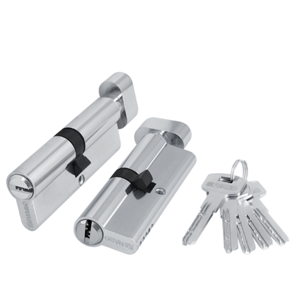 Цилиндровый механизм с вертушкой 200 ZM 70 mm (30+10+30) CP хром 5 кл.//FUARO