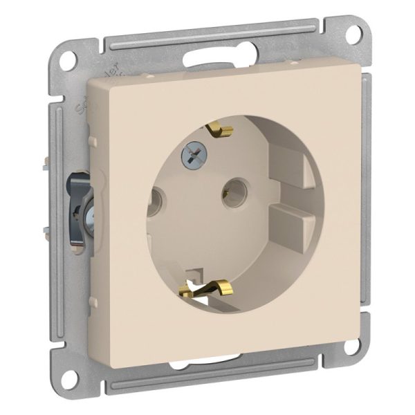 Механизм Розетки з/к 16А бежевый ATLASDESIGN