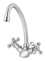 Смеситель KAISER Carlson Lux кухня крест керамика