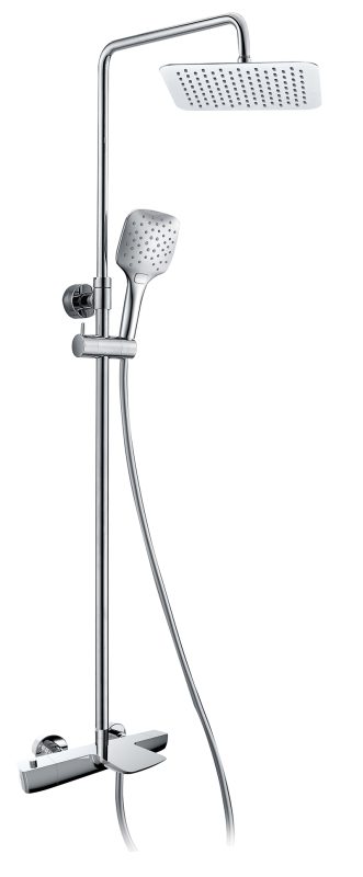 Душевая система KAISER Cezar с термостатом (стац. лейка мет. 246mm*246mm)