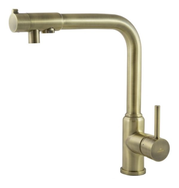 Смеситель KAISER Teka кухня Ø35, однорукий, боковой под фильтр (Бронза)