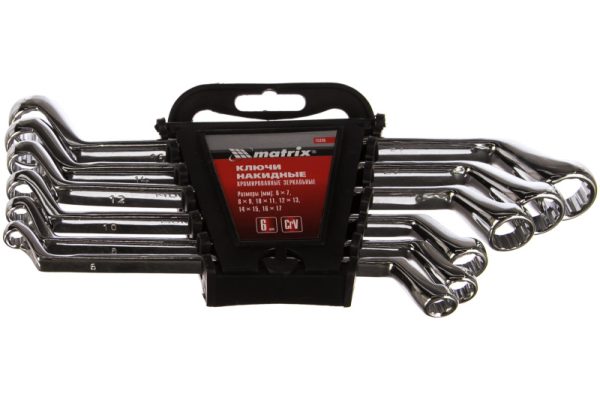 Набор ключей накидных 6-17 мм Elliptical Matrix 6 шт