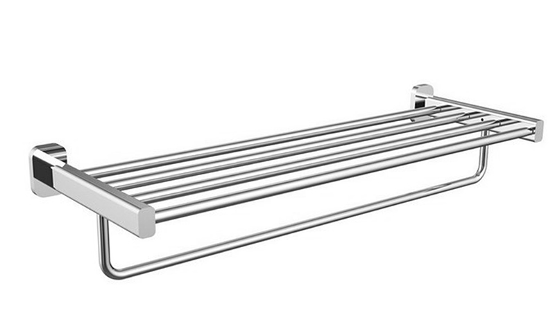 Полка для полотенец с держателем KAISER хром (нерж)